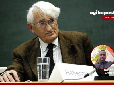 Habermas lors d'une discussion à l'École de Philosophie de Munich en 2008.
