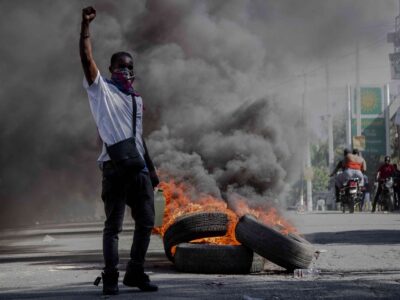 Des manifestants Haiti